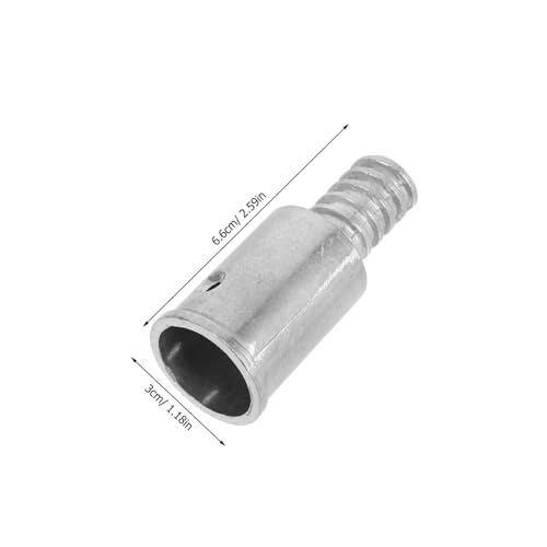 LOORGVEL 2 Stück Teiliges Aluminiumlegierung Gewindeadapter Besenstiel Ersatzteil für Holz- Aluminium Eisenstangen mit Amerikanischem Gewinde für Flexible Befestigung und Reparatur von LOORGVEL