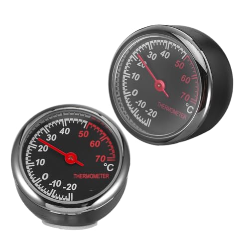 LOORGVEL 2 Stück Teiliges Auto Dashboard Thermometer aus Metall Präziser Temperaturmesser mit Dualer Anzeige Robustes Fahrzeug Instrument zur Innenraumüberwachung Kompakt und Leicht LOORGVEL 2 Stück Teiliges Auto Dashboard Thermometer aus Metall Präziser Temperaturmesser mit Dualer Anzeige Robustes Fahrzeug Instrument zur Innenraumüberwachung Kompakt und Leicht von LOORGVEL
