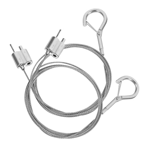 LOORGVEL 2 Stück Teiliges Bildaufhängungs Edelstahl Verstellbare Stahlseile Lang mit Karabiner Korrosionsbeständig Hohe Tragkraft für Bilderrahmen Lampen und Dekorationen LOORGVEL 2 Stück Teiliges Bildaufhängungs Edelstahl Verstellbare Stahlseile Lang mit Karabiner Korrosionsbeständig Hohe Tragkraft für Bilderrahmen Lampen und Dekorationen von LOORGVEL