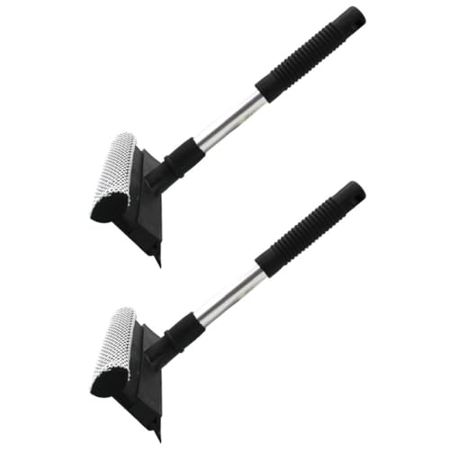 LOORGVEL 2 Stück Teiliges Doppelseitiges Glaswischer Fensterreinigungswerkzeug mit Aluminiumgriff Langlebig und Praktisch Geeignet für Badspiegel Fenster und Autofenster Schwarz LOORGVEL 2 Stück Teiliges Doppelseitiges Glaswischer Fensterreinigungswerkzeug mit Aluminiumgriff Langlebig und Praktisch Geeignet für Badspiegel Fenster und Autofenster Schwarz von LOORGVEL