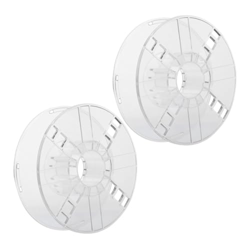 LOORGVEL 2 Stück Teiliges Drucker Kunststoff Spulen Transparente Hohle Ersatzspulen für Filamentwicklung Leicht und Stabil Kompatibel mit Verschiedenen Drucker Extruderteilen LOORGVEL 2 Stück Teiliges Drucker Kunststoff Spulen Transparente Hohle Ersatzspulen für Filamentwicklung Leicht und Stabil Kompatibel mit Verschiedenen Drucker Extruderteilen von LOORGVEL