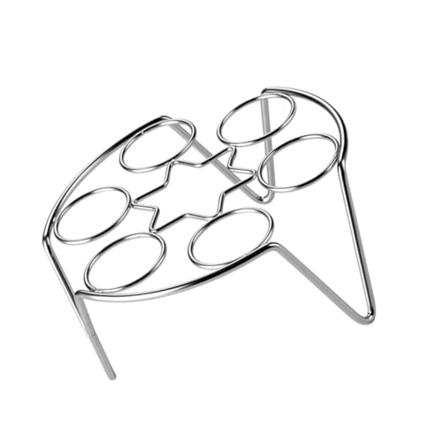 LOORGVEL 2 Stück Teiliges Edelstahl Dampfgarer mit Hohem und Kurzem Fuß Multifunktionales Eier Dämpfgestell für Eier Vielseitig als Dampf und Abkühlgestell Lebensmittelecht von LOORGVEL