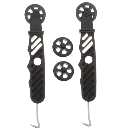 LOORGVEL 2 Stück Teiliges Fenster Fliegengitter Rollwerkzeug mit Ergonomischem Griff Langlebiger Fliegengitter Einroller und Haken Werkzeug zur Einfachen Montage und Reparatur von Fenster von LOORGVEL