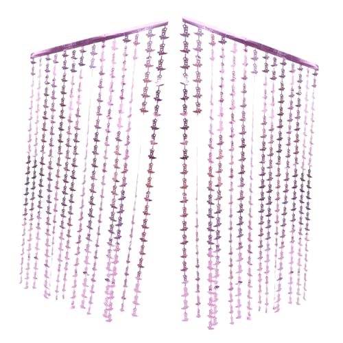 LOORGVEL 2 Stück Teiliges Halloween Metallic Tinsel Vorhang Vielseitiger Folien Fransen Dekor Leichtes Wiederverwendbares Party Backdrop für Türrahmen Wand und Festliche Innenraumgestaltung von LOORGVEL