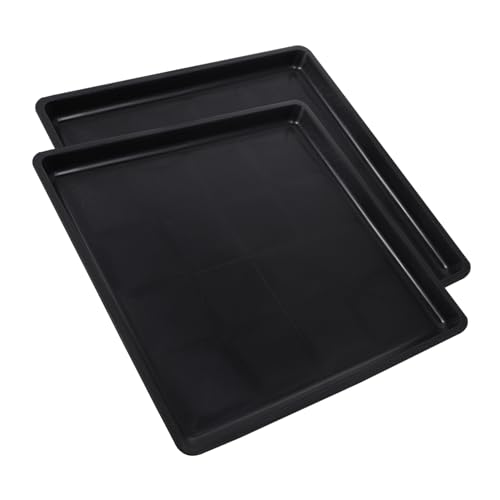 LOORGVEL 2 Stück Teiliges Haustier Kotschalen aus Robustem Kunststoff Rutschfestes Käfig tablett für Hunde Katzen Kaninchen Langlebig und Leicht zu Reinigen Vielseitig für von LOORGVEL