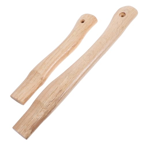 LOORGVEL 2stücke Holzbeilgriff Ersatzstiel Für Camping Axt Robustes Holzgriff-Design Passend Für Garten-beilwerkzeuge Glatte Oberfläche Für Komfortablen Halt Vielseitig Einsetzbar Für von LOORGVEL