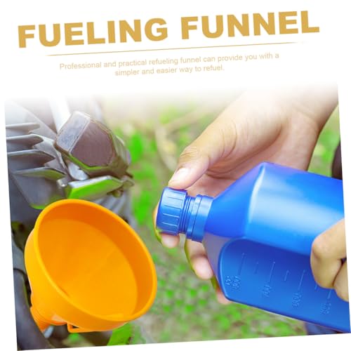 LOORGVEL 2 Stück Teiliges Kraftstoff trichter Robustem Abs Großer Einfüllöffnung für Benzin Motoröl Kerosin Tropffrei Langlebig für Auto Motorradbetankung von LOORGVEL