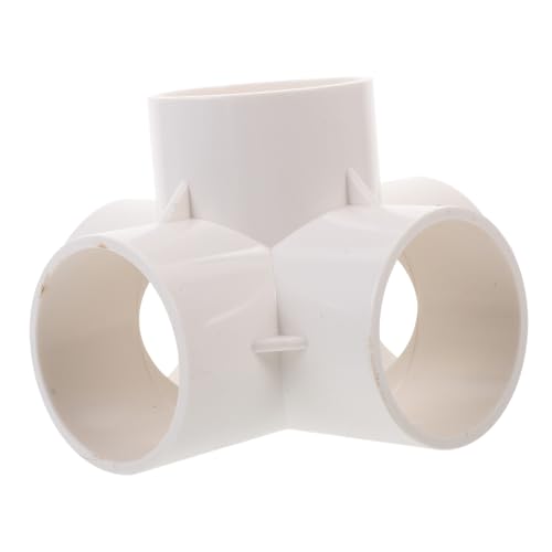 LOORGVEL 2 Stück Teiliges PVC Rohrverbinder Wege PVC Winkel Fitting für Gewächshausrahmen Einfache Installation DIY Außenbereich von LOORGVEL