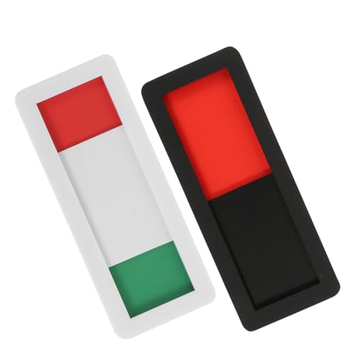 LOORGVEL 2 Stück Teiliges Schiebetür schild für Büro mit Klarer Farbkennzeichnung Einsetzbar als Besetzt statusanzeige für Konferenzräume Einfache Handhabung durch Schiebemechanismus von LOORGVEL