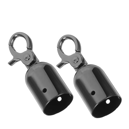 LOORGVEL 2 Stück Teiliges Seil Endkappen mit Robustem Zinklegierungs Haken Heavy Duty Seilverbinder für Absperrungen Langlebiger Metall Rohrstopper in Glänzendem Schwarz für Vip Bereiche LOORGVEL 2 Stück Teiliges Seil Endkappen mit Robustem Zinklegierungs Haken Heavy Duty Seilverbinder für Absperrungen Langlebiger Metall Rohrstopper in Glänzendem Schwarz für Vip Bereiche von LOORGVEL