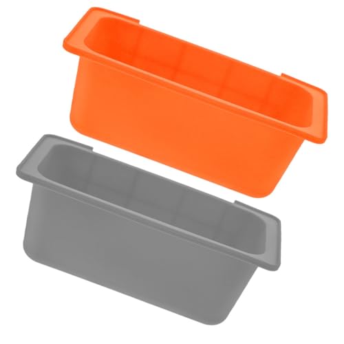 LOORGVEL 2 Stück Teiliges Silikon BBQ Wiederverwendbar Hitzebeständig Kompatibel mit Blackstone Outdoor Grill Portabel für Fettfreie Grillpfannen und Gasgrill Fettwannen von LOORGVEL