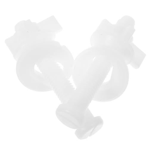 LOORGVEL 2 Stück Teiliges Wc Sitz Befestigungsset mit Unterlegscheiben Stabile und Bruchsichere Toilettensitz Schrauben Montageschrauben für Toilettendeckel Rutschfeste Verbindung für Bad LOORGVEL 2 Stück Teiliges Wc Sitz Befestigungsset mit Unterlegscheiben Stabile und Bruchsichere Toilettensitz Schrauben Montageschrauben für Toilettendeckel Rutschfeste Verbindung für Bad von LOORGVEL