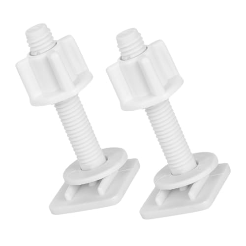 LOORGVEL 2 Stück Toilettensitz Schrauben Set Kunststoff Abs Langlebig Stabil Passend für Wc sitzbefestigung Klodeckel Schrauben Wc Befestigung LOORGVEL 2 Stück Toilettensitz Schrauben Set Kunststoff Abs Langlebig Stabil Passend für Wc sitzbefestigung Klodeckel Schrauben Wc Befestigung von LOORGVEL