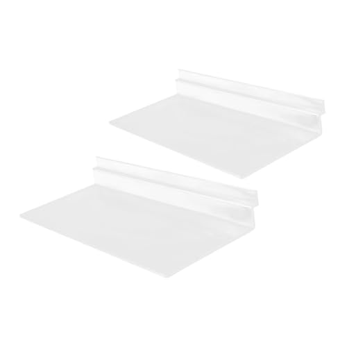 LOORGVEL 2 Stück Transparente Slatwall Wandregale Schuhregal Hängend Minimalistisches Store Display für Laden Supermarkt Bereich Einfache Montage Vielseitig für Schuhe und Dekoration LOORGVEL 2 Stück Transparente Slatwall Wandregale Schuhregal Hängend Minimalistisches Store Display für Laden Supermarkt Bereich Einfache Montage Vielseitig für Schuhe und Dekoration von LOORGVEL