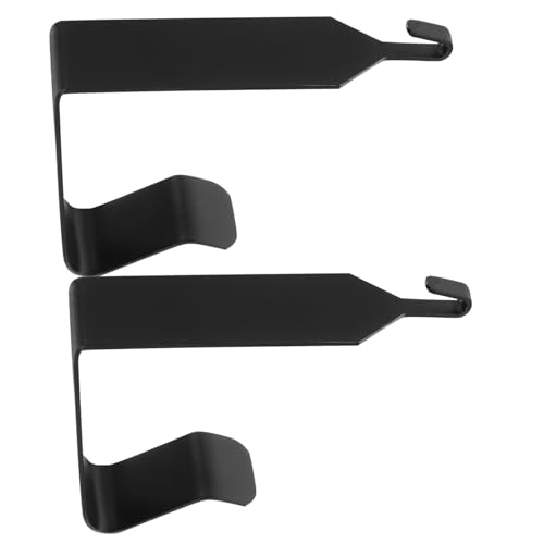 LOORGVEL 2 Stück Türhaken aus Edelstahl Robuster Metall aufhänger für Mäntel Hüte Handtücher Platzsparender Türhaken für Bad Schlafzimmer Küche Langlebig und Rostfrei von LOORGVEL
