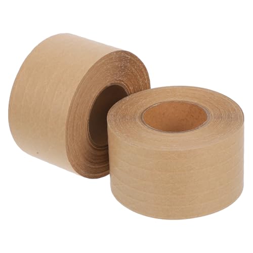 LOORGVEL 2 Stück Verstärktes Kraftpapier klebeband Wasseraktiviertes Faserverstärktes Packband Braun Geruchsneutral Hohe Klebekraft für Sichere Versand Verpackungsanwendungen LOORGVEL 2 Stück Verstärktes Kraftpapier klebeband Wasseraktiviertes Faserverstärktes Packband Braun Geruchsneutral Hohe Klebekraft für Sichere Versand Verpackungsanwendungen von LOORGVEL