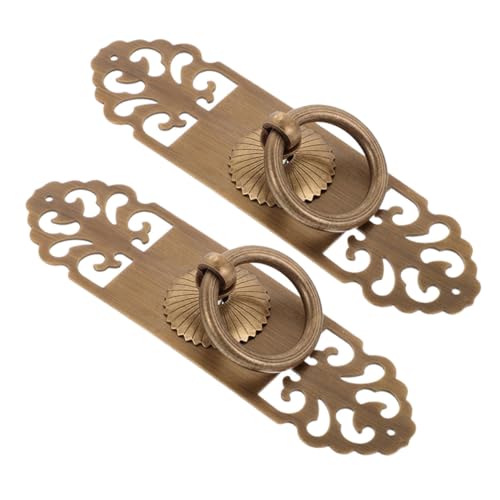 LOORGVEL 2 Stück Vintage Messing Schrankgriffe Doppelte Türgriffe aus Kupfer Schraubbefestigung für Kleiderschränke Kommoden und Bücherregale Einfach zu Montieren Stilvolles Antikes LOORGVEL 2 Stück Vintage Messing Schrankgriffe Doppelte Türgriffe aus Kupfer Schraubbefestigung für Kleiderschränke Kommoden und Bücherregale Einfach zu Montieren Stilvolles Antikes von LOORGVEL