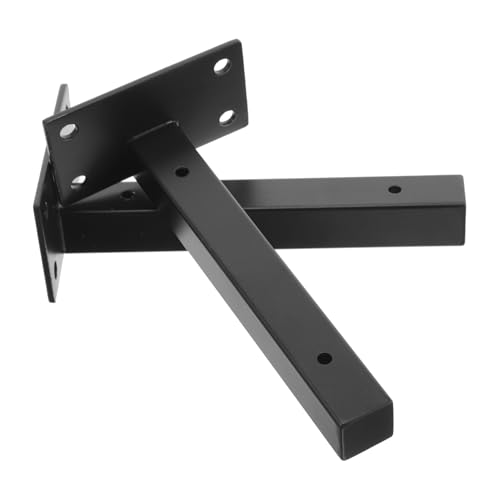 LOORGVEL 2 Stück Wandhalterung Schwerlast Regalträger für Bücherregal Schwimmende Robuste Metallwinkel Korrosionsbeständig Einfache Montage Vielseitig für Küche Balkon Bad von LOORGVEL