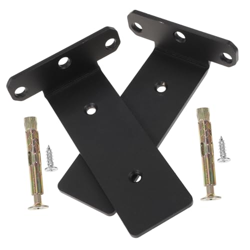 LOORGVEL 2 Stück Wandregalträger aus Stahl Schwarz Schwerlast Regalhalter für Freischwebende Wandbretter und Rostbeständig Vielseitig für Küche Bad Werkstatt Balkon LOORGVEL 2 Stück Wandregalträger aus Stahl Schwarz Schwerlast Regalhalter für Freischwebende Wandbretter und Rostbeständig Vielseitig für Küche Bad Werkstatt Balkon von LOORGVEL