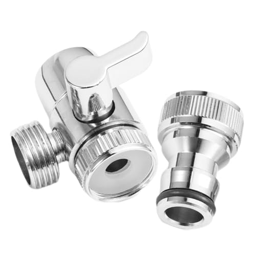 LOORGVEL 2 Stück Wasserhahn Adapter Wege Waschmaschinen Zulauf Umschalter Anschluss für Wasserhahn mit Punkt Innengewinde Edelstahl Waschbecken Zubehör Langlebig Kompakt LOORGVEL 2 Stück Wasserhahn Adapter Wege Waschmaschinen Zulauf Umschalter Anschluss für Wasserhahn mit Punkt Innengewinde Edelstahl Waschbecken Zubehör Langlebig Kompakt von LOORGVEL