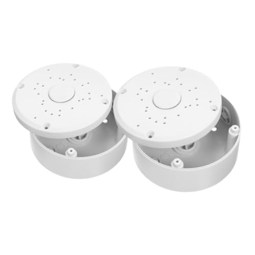 LOORGVEL 2 Stück Wetterfeste Kabelverbindungsbox aus Kunststoff für Außenbereich Schützende Abdeckdose für Überwachungskamera Kabelabdeckung für Elektrische Anschlüsse Verdeckte von LOORGVEL