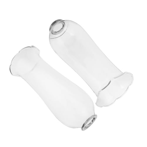 LOORGVEL 2 Stück Windgeschützte Glas-kerzenhalter Klare Vintage Glaslampenschirme Ersatz für Öl-laternen Schornstein Stabile Flammen für Outdoor Camping Picknick Terrasse LOORGVEL 2 Stück Windgeschützte Glas-kerzenhalter Klare Vintage Glaslampenschirme Ersatz für Öl-laternen Schornstein Stabile Flammen für Outdoor Camping Picknick Terrasse von LOORGVEL