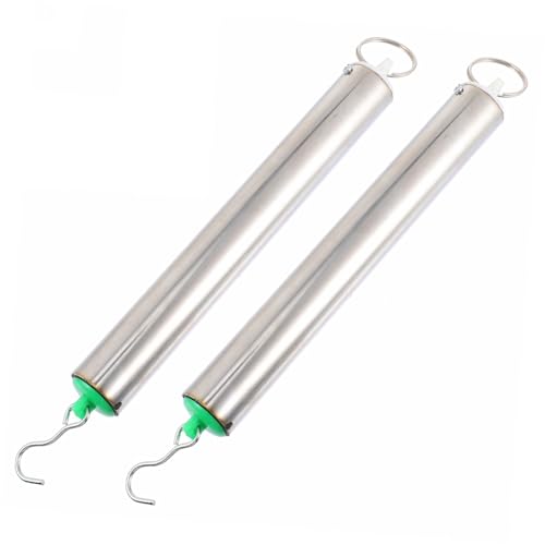 LOORGVEL 2 Stück Zylindrisches Federkraftmessgerät Präzise Metall dynamometer mit Haken Lehrinstrument für Zugkraftmessung im Physikunterricht und Experiment LOORGVEL 2 Stück Zylindrisches Federkraftmessgerät Präzise Metall dynamometer mit Haken Lehrinstrument für Zugkraftmessung im Physikunterricht und Experiment von LOORGVEL