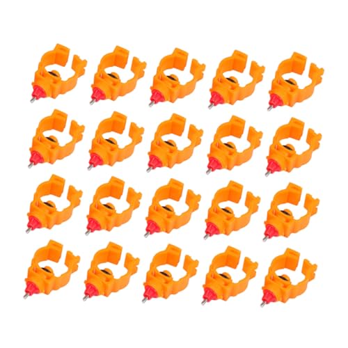 LOORGVEL 20 Stück Automatischer Hühner Tränke Wasserspender für Geflügel Hahn und Entenwasserautomat Schraubverschluss Design Geeignet für Küken Wachteln und Geflügelhaltung Langlebig und von LOORGVEL