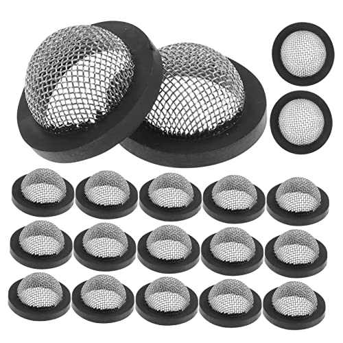 LOORGVEL 20 Stück Schlauchdichtungen mit Siebfilter für Garten Waschmaschinen und Wasserhähne Hochwertige Gummidichtungen zur Verhinderung von Wasserverlust von LOORGVEL