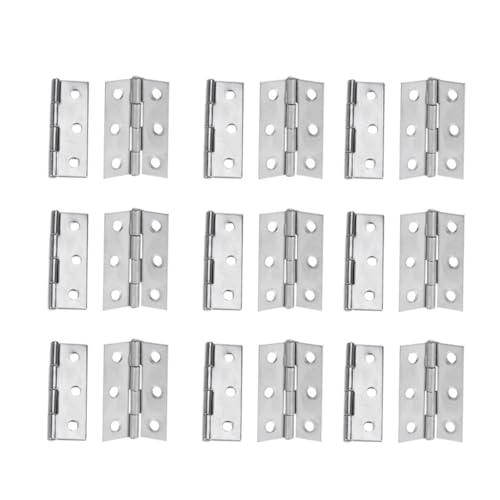 LOORGVEL 20 Stück Teiliges Edelstahl Scharniere Robuste Möbelscharnier für Schranktür und Küchenschrank Verdecktes Türscharnier mit Geräuschlosem Schließmechanismus Rostfrei und Stabil von LOORGVEL