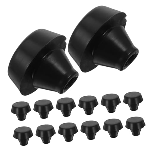 LOORGVEL 20 Stück Teiliges Gummipuffer Stoßdämpfer Konischer Stopfen Verschleißfest Wasserabdichtung Vielseitig für Schraublochabdeckung Möbel und Industrie Anwendungen von LOORGVEL