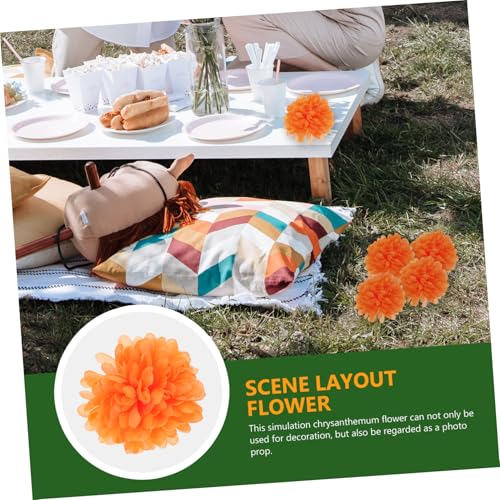 LOORGVEL 20 Stück Teiliges Künstliches Chrysanthemen deko Lebensechte Mehrschichtige Blumenköpfe in Orange Fein Verarbeitet für DIY Bastelprojekte Wohnraum Partydekoration Pflegefrei LOORGVEL 20 Stück Teiliges Künstliches Chrysanthemen deko Lebensechte Mehrschichtige Blumenköpfe in Orange Fein Verarbeitet für DIY Bastelprojekte Wohnraum Partydekoration Pflegefrei von LOORGVEL