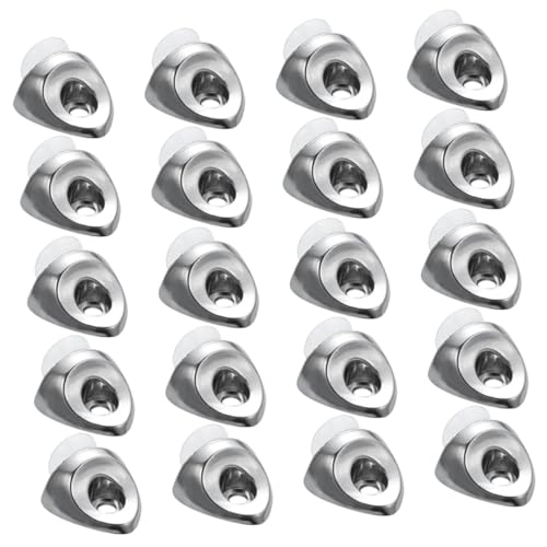LOORGVEL 20 Stück Teiliges Verstärkte Halterungen aus Zinklegierung Stabile Glasshelf Bracket Fixing Pegs für Schränke Bücherregale Vitrinen und Kleiderschränke Langlebig LOORGVEL 20 Stück Teiliges Verstärkte Halterungen aus Zinklegierung Stabile Glasshelf Bracket Fixing Pegs für Schränke Bücherregale Vitrinen und Kleiderschränke Langlebig von LOORGVEL