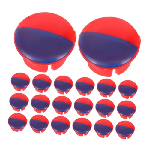 LOORGVEL 20 Stück Teiliges Wasserhahn Abdeckkappen mit Klaren Rot Blau Temperaturindikatoren Dekorative Hot Cold Tap Sign für Küchen und Badezimmerarmaturen Einfache Identifikation von LOORGVEL