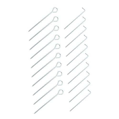 LOORGVEL 20 Stück Teiliges Zeltheringe Rostfreiem Verdickte und Verlängerte Campingheringe für Harte Böden Robust und Langlebig mit Spitzem Handschonendem Design für Outdoor zelte und von LOORGVEL