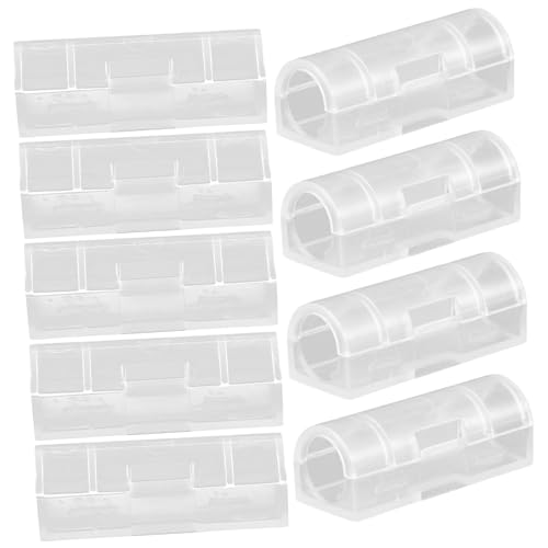 LOORGVEL 20Stücke Selbstklebende Organizer Transparente Kabelhalter für Schreibtisch und Wand Robuste Kabelführungshalter zur Einfachen Kabelorganisation und Fixierung von LOORGVEL