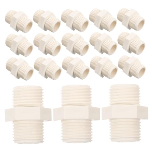 LOORGVEL 20stücke PVC Wasseranschluss Adapter Mit Außengewinde Robuste Rohrverbindungsstücke Für Garten Und Industrie Für Einfache Installation Und Vielseitige Anwendungen LOORGVEL 20stücke PVC Wasseranschluss Adapter Mit Außengewinde Robuste Rohrverbindungsstücke Für Garten Und Industrie Für Einfache Installation Und Vielseitige Anwendungen von LOORGVEL