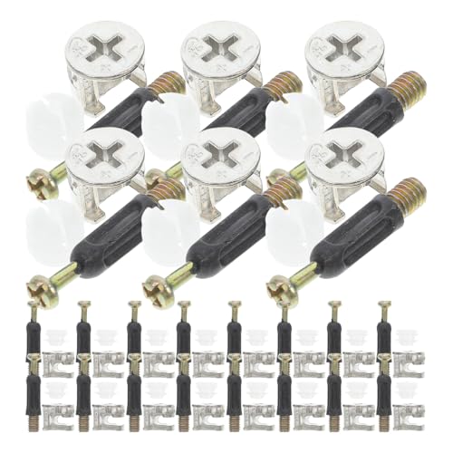 LOORGVEL 24 Sätze Möbelverbinder Schnellmontage Möbelverbindung mit Selbstschneidenden Schrauben Exzentermuttern für Schränke Ablagen Bettgestelle Robust und Einfach zu Fixieren LOORGVEL 24 Sätze Möbelverbinder Schnellmontage Möbelverbindung mit Selbstschneidenden Schrauben Exzentermuttern für Schränke Ablagen Bettgestelle Robust und Einfach zu Fixieren von LOORGVEL