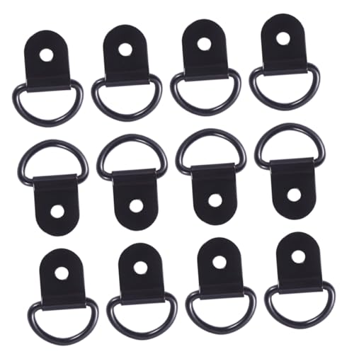 LOORGVEL 24 Stück D Ring Bilderrahmen Aufhänger Schwarze D Förmige Haken für Aufhängen von Fotos Spiegeln Kunstwerken und Zuhause Büro und Schule LOORGVEL 24 Stück D Ring Bilderrahmen Aufhänger Schwarze D Förmige Haken für Aufhängen von Fotos Spiegeln Kunstwerken und Zuhause Büro und Schule von LOORGVEL