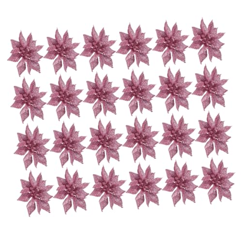 LOORGVEL 24 Stück Mini Doppelter Goldglitzer Weihnachtsbaum Blumengirlande Teiliges DIY Weihnachtsbaumschmuck Zubehör Leicht Tragbar Für Weihnachten Hochzeit Fotografie Dekoration LOORGVEL 24 Stück Mini Doppelter Goldglitzer Weihnachtsbaum Blumengirlande Teiliges DIY Weihnachtsbaumschmuck Zubehör Leicht Tragbar Für Weihnachten Hochzeit Fotografie Dekoration von LOORGVEL