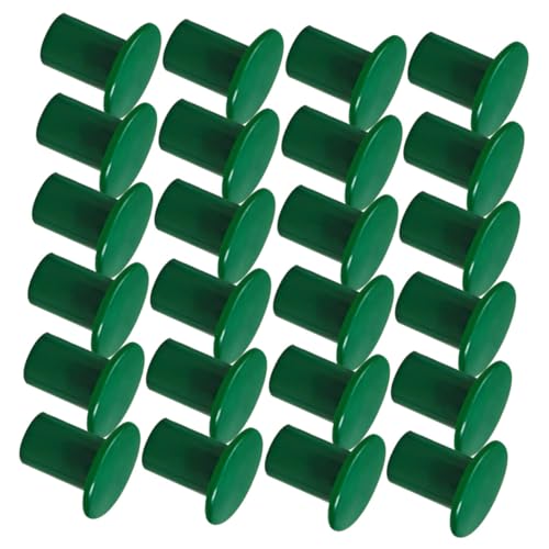 LOORGVEL 24 Stück Outdoor -Bambuspol -Schutzabdeckung Schutzkappen für Zäune Pflanzenunterstützungskappen Baumschützer Stockkappe Rohrkappen aus Kunststoff Stockendschutz Grün LOORGVEL 24 Stück Outdoor -Bambuspol -Schutzabdeckung Schutzkappen für Zäune Pflanzenunterstützungskappen Baumschützer Stockkappe Rohrkappen aus Kunststoff Stockendschutz Grün von LOORGVEL