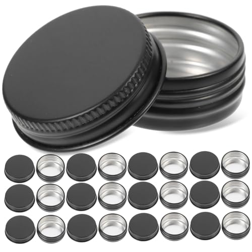 LOORGVEL 24 Stück Teiliges Kleine Runde Aluminium Metalldosen mit Schraubverschluss Aufbewahrungsbehälter für Kerzen Kosmetik Gewürze Sichere Glatte Kanten Vielseitig für Basteln und LOORGVEL 24 Stück Teiliges Kleine Runde Aluminium Metalldosen mit Schraubverschluss Aufbewahrungsbehälter für Kerzen Kosmetik Gewürze Sichere Glatte Kanten Vielseitig für Basteln und von LOORGVEL