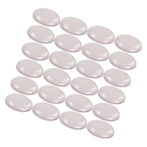 LOORGVEL 24 Stück Teiliges Runde Selbstklebende Möbelgleiter Stuhlfußschoner mit Anti rutsch bodenpads für Esszimmerstühle Geräuschdämpfend und Bodenschonend Geeignet für Laminatböden von LOORGVEL