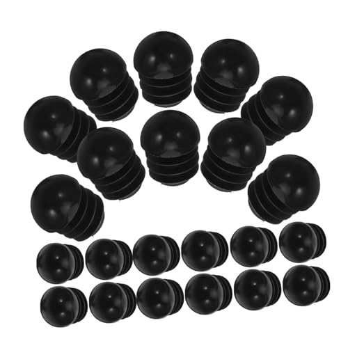 LOORGVEL 24stücke Runde Rohrstopfen Aus Kunststoff Schwarze Rohrverschlusskappen Für Möbelbeine Stuhlbeineinsätze Rohrabdeckungen LOORGVEL 24stücke Runde Rohrstopfen Aus Kunststoff Schwarze Rohrverschlusskappen Für Möbelbeine Stuhlbeineinsätze Rohrabdeckungen von LOORGVEL