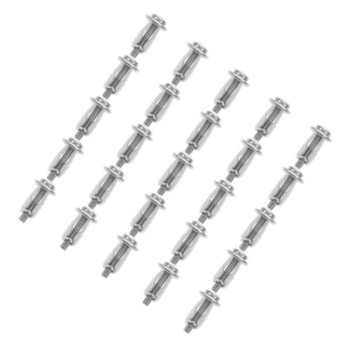 LOORGVEL 25 Stück Teiliges Hohlraum Metallanker Spreizmutter mit Schrauben Langlebige Expansion Schrauben für Türbefestigung Einfache Robuste Hohlraumdübel für Dünne Wände und Metalltüren von LOORGVEL