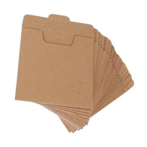 LOORGVEL 25 Stück Teiliges Kraftpapier CD Hüllen Multifunktionale Haushalts CD Umschläge zum Schutz vor Kratzern Staubdicht und Langlebig für Musik Spiel und Filmliebhaber Große Kapazität LOORGVEL 25 Stück Teiliges Kraftpapier CD Hüllen Multifunktionale Haushalts CD Umschläge zum Schutz vor Kratzern Staubdicht und Langlebig für Musik Spiel und Filmliebhaber Große Kapazität von LOORGVEL
