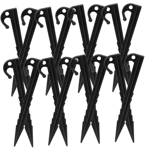 LOORGVEL 25 Stück Teiliges Zelt heringe aus Robustem Kunststoff Schwere Garten Camping erdnägel mit Hakendesign Leicht und Tragbar Geeignet für Zelte Strand Rasen und Outdoor aktivitäten LOORGVEL 25 Stück Teiliges Zelt heringe aus Robustem Kunststoff Schwere Garten Camping erdnägel mit Hakendesign Leicht und Tragbar Geeignet für Zelte Strand Rasen und Outdoor aktivitäten von LOORGVEL