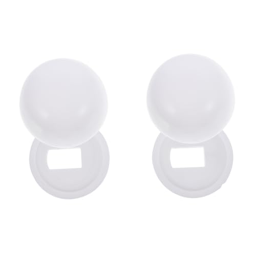 LOORGVEL 2Paar Plastik Toilettenankerschraube Abdeckung Schutzkappen für Wc Montage Einfache Installation Hochwertige Zähigkeit für Toilettendeckel Unsichtbare Befestigungen von LOORGVEL