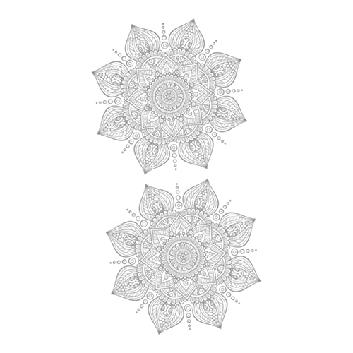 LOORGVEL 2Stücke Einfache Farbige Mandala Wandtattoos Ethnische Wandaufkleber für Stilvolle Raumdekoration Selbstklebend Hochwertigem für Wohnzimmer und Schlafzimmer LOORGVEL 2Stücke Einfache Farbige Mandala Wandtattoos Ethnische Wandaufkleber für Stilvolle Raumdekoration Selbstklebend Hochwertigem für Wohnzimmer und Schlafzimmer von LOORGVEL