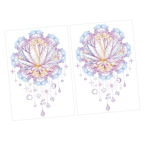 LOORGVEL 2stücke Wasserdichtes Wandtattoo Mit Lebendigen Mandala-lotusblumen Für Kinderzimmer Und Wohnräume Dekorative Wandsticker Und Langlebig LOORGVEL 2stücke Wasserdichtes Wandtattoo Mit Lebendigen Mandala-lotusblumen Für Kinderzimmer Und Wohnräume Dekorative Wandsticker Und Langlebig von LOORGVEL